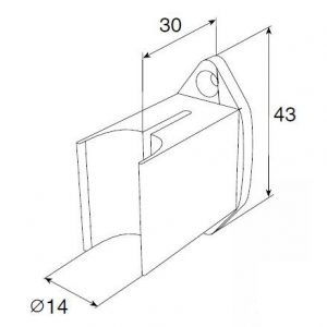 Клипса пружинная SC